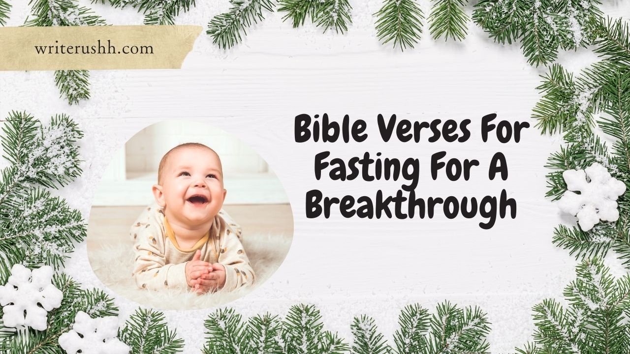 Bible Verses For Fasting For A Breakthrough