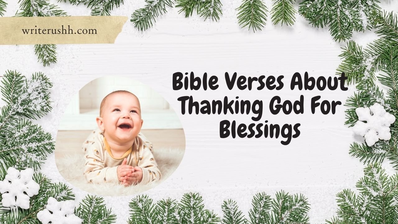 Bible Verses About Thanking God For Blessings