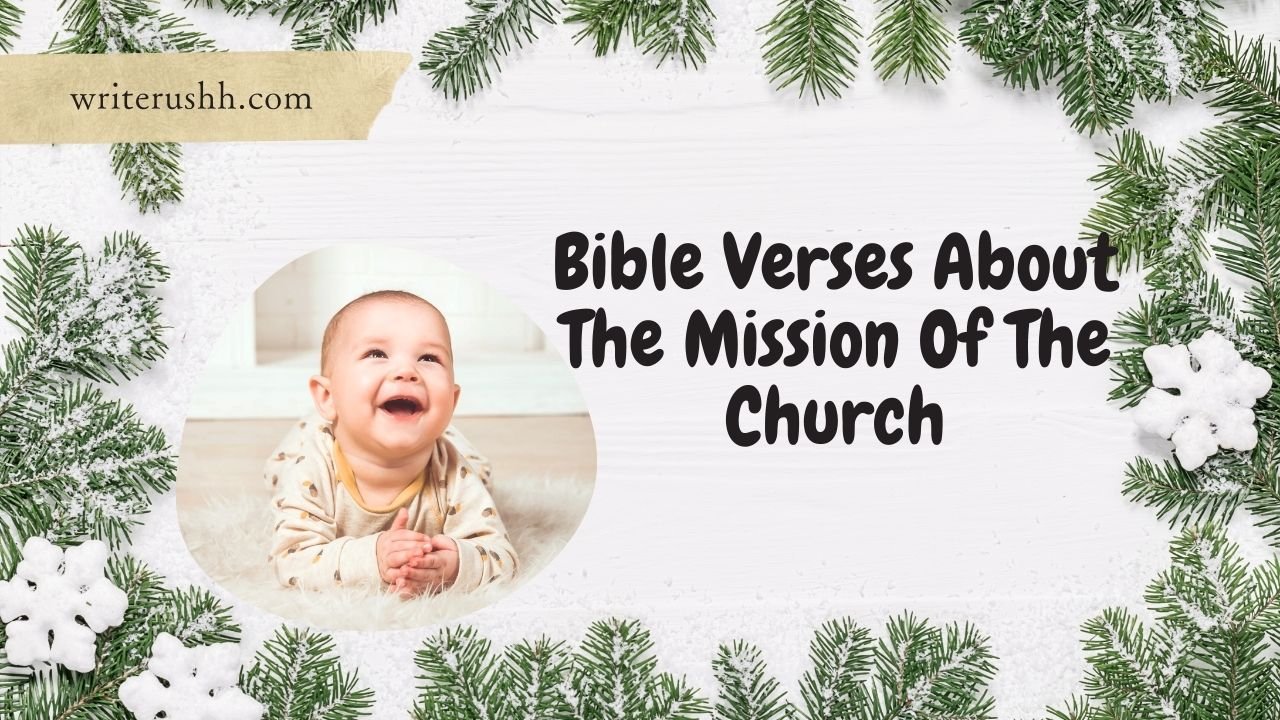 Bible Verses About The Mission Of The Church